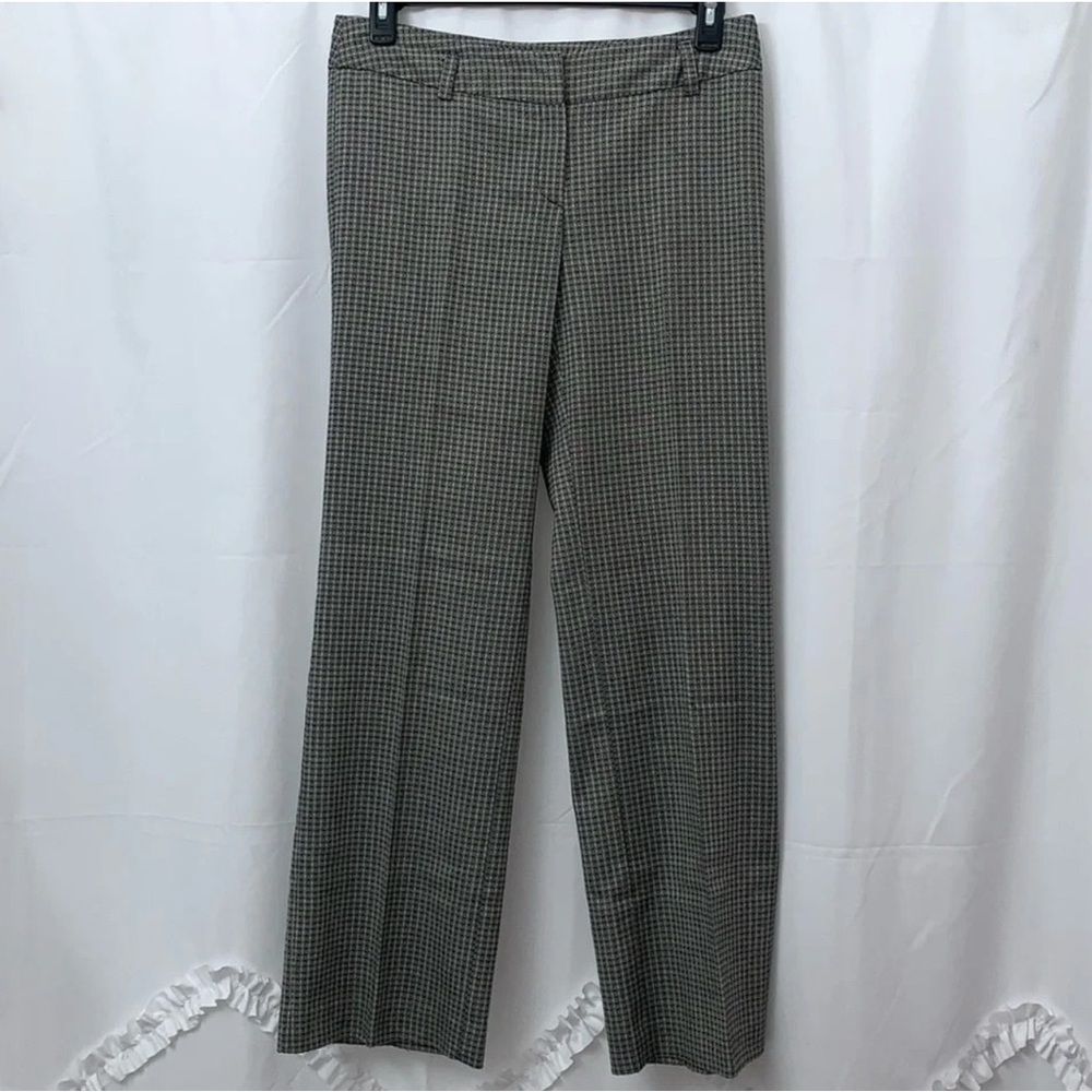 Women’s White House Black Market Trouser Pants Size 10 Black/Tan EUC